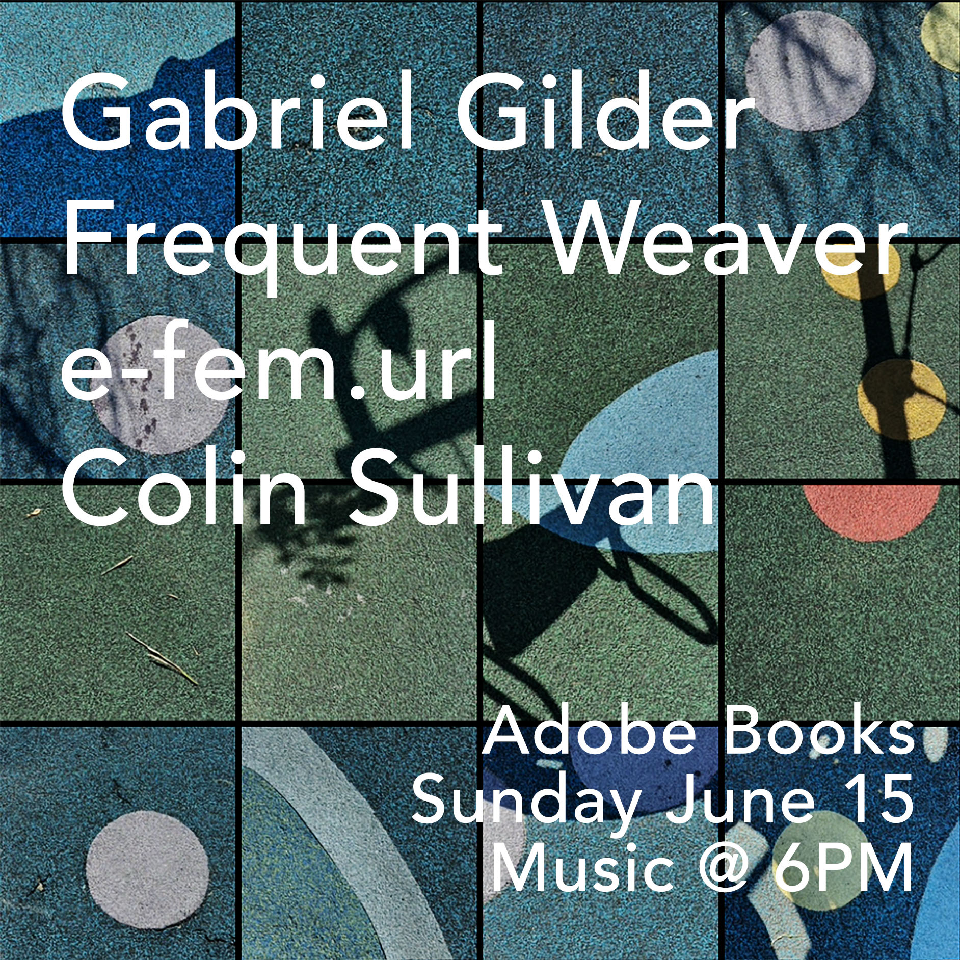 Adobe Books show flier
